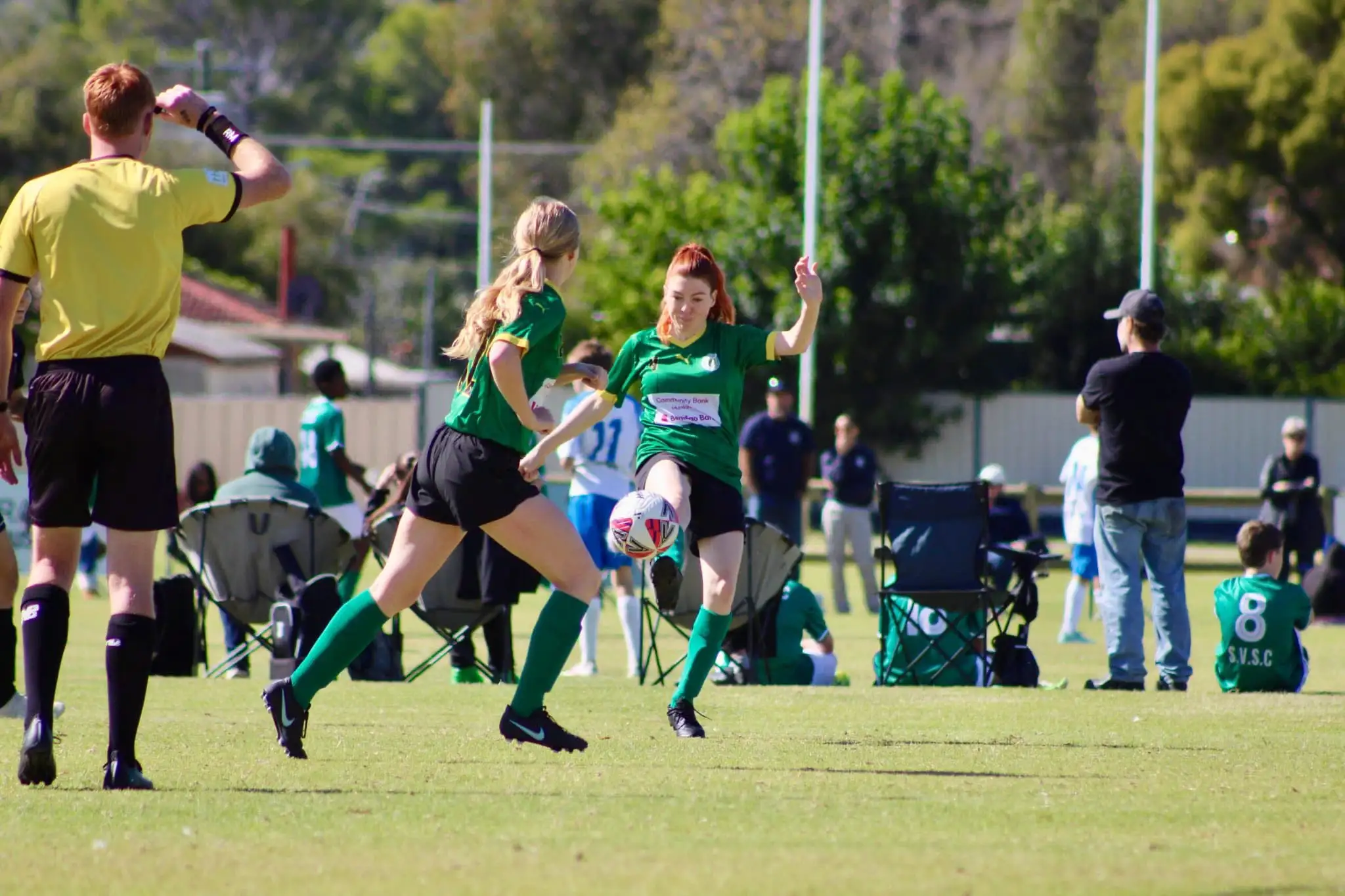 PHUFC Women's Team in action